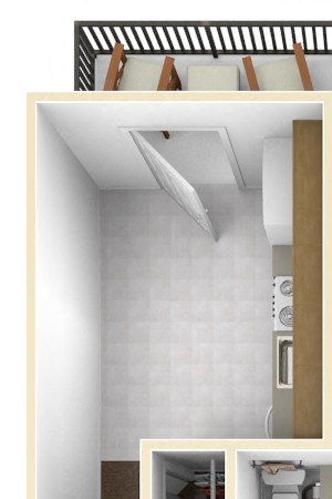 Windsor Valley 1 Bedroom 3D Floor Plan Windsor Valley 1 Bedroom 3D Floor Plan